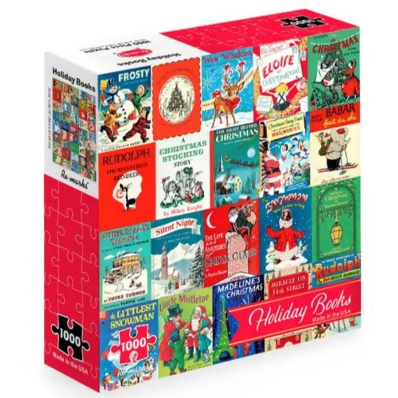 Re-marks Holiday Books 1000 Piece Christmas Puzzle USA Made NEW - Picture 2 of 2